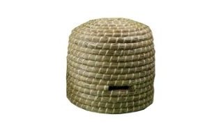 ruche en paille grand modèle 380 x 380 mm