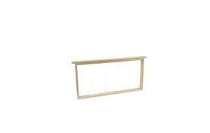Cadre droit fils inox verticaux (sans œillets) pour ruche Langstroth