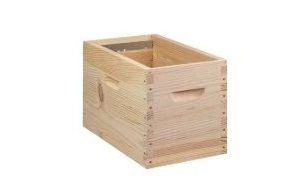 Corps à tenons en pin maritime (avec bandes lisses) pour ruchette Dadant 6 cadres - Ruchéco +