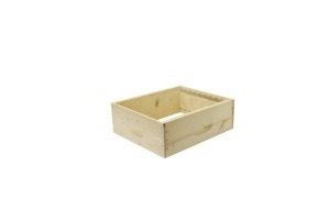 Hausse mi-bois 9 cadres (avec crémaillères) pour ruche Dadant - Made in France