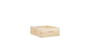 hausse mi bois 9 cadres (avec crémaillères) pour ruche dadant longueur langstroth ruchéco