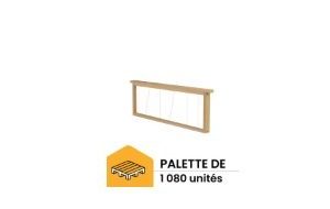 palette de 1080 cadres droits fils verticaux (sans œillets) pour hausse de ruche dadant