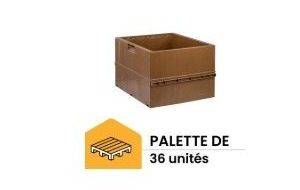 palette de 36 corps plastique (avec crémaillères) pour ruche dadant 10 cadres nicot