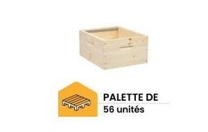 palette de 56 corps mi bois (avec bandes lisses) pour ruche langstroth ruchéco