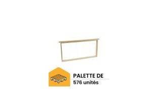 Palette de 576 cadres droit fils inox verticaux (sans œillets) pour ruche Langstroth
