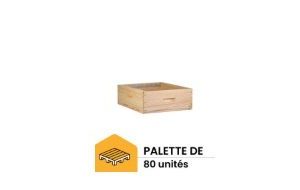 palette de 80 hausses mi bois dadant 9 cadres crémailleres ruchéco +