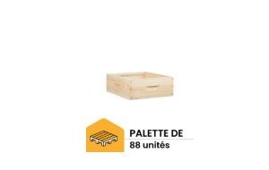 palette de 88 hausses mi bois 8 cadres (avec crémaillères) pour ruche dadant ruchéco