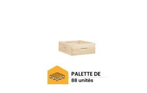 palette de 88 hausses mi bois 9 cadres (avec crémaillères) pour ruche dadant longueur langstroth ruchéco