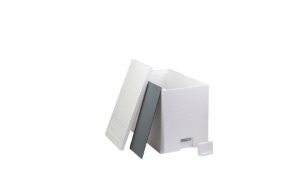 palettte de 42 ruchettes polystyrène 6 cadres dadant avec fond aéré et plaque d'hivernage