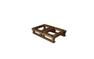 jeu de 2 semelles pour palette plastique 2 ruches (ra420)
