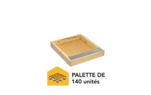 Palette de 140 nourrisseur couvre-cadres en bois paraffiné pour ruche 10 cadres - Ruchéco