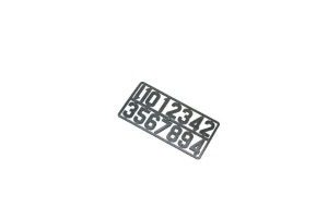 plaque de chiffres en pvc pour ruche