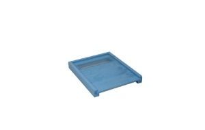 Plateau de ruche 10 cadres aération arrière - Bleu - Ruchéco