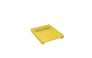 plateau de ruche 10 cadres aération arrière jaune ruchéco