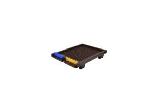 plateau de ruche langstroth anti varroa en plastique (1 jeu de portes inclus)