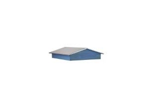 Toit chalet pour ruche 10 cadres Dadant ou Langstroth - Bois bleu