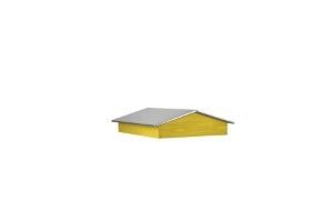 toit chalet pour ruche 10 cadres dadant ou langstroth bois jaune