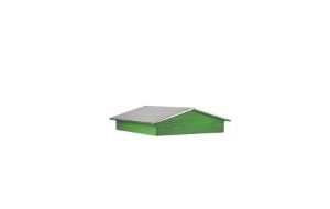 toit chalet pour ruche 10 cadres dadant ou langstroth bois vert