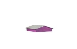 toit chalet pour ruche 10 cadres dadant ou langstroth bois violet