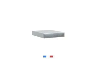 toit en tôle pour ruche 10 cadres dadant 435 x 510 x 80 mm