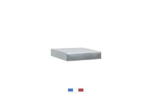 toit en tôle pour ruche voirnot 425 x 440 x 90 mm