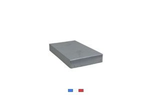 toit en tôle pour ruchette 6 cadres polystyrène dadant 275 x 495 x 65 mm