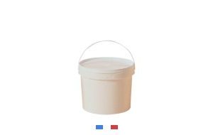 seau plastique blanc sans couvercle 5 kg
